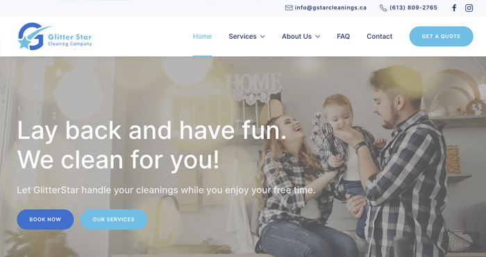 Proloyalweb portfolio - GlitterStar Cleaning Company